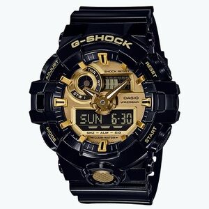 Casio G-Shock GA710GB-1A Analog/Digital Watch (Black/Gold)